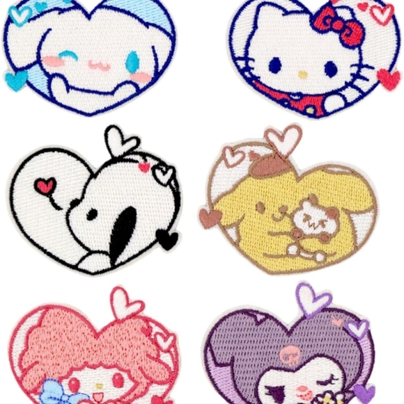 Heart-Shaped Cartoon Pet Patches - Multicolor - Picture 2 of 6